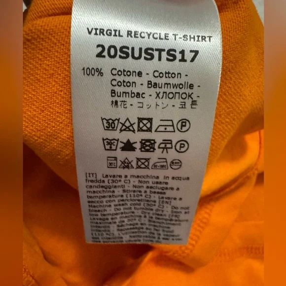 United Standard Reduce Re-Use Recycle Orange Graphic Tee - Picture 7 of 8